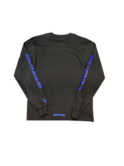 Chrome Hearts Neck Logo Long Sleeve Black/Blue