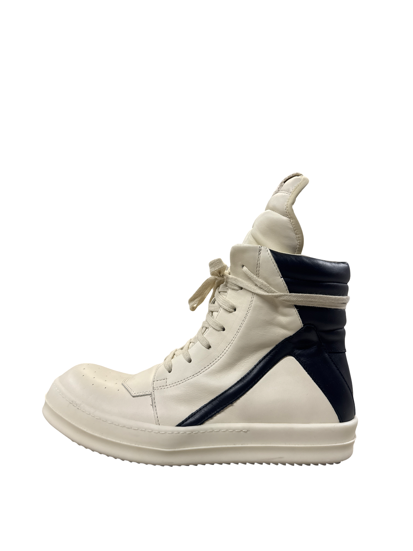 Rick Owens Geobasket Milk/Milk/Black