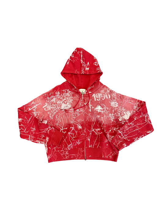 Vertabrae Silo Sketch Zip Hoodie