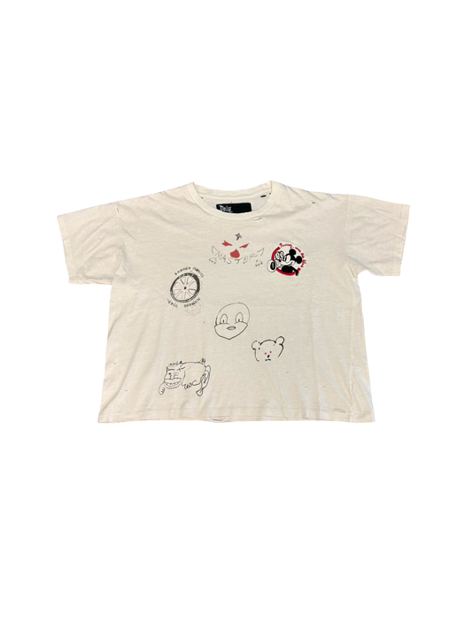 Mickey Tee (Cream/Multi)