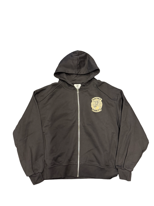 Saint Vanity Uniform Zip Hoodie Black