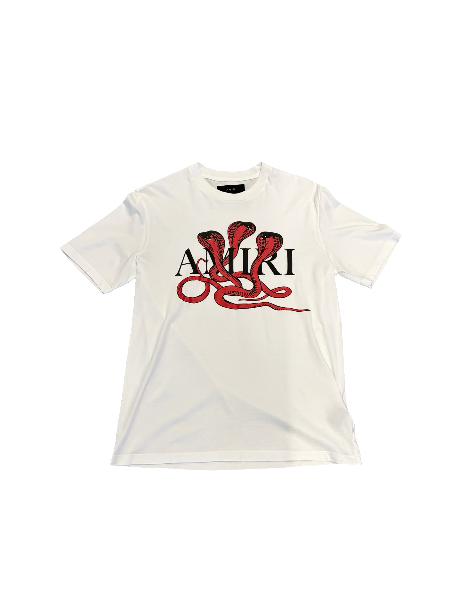 Amiri Snake Tee White/Red