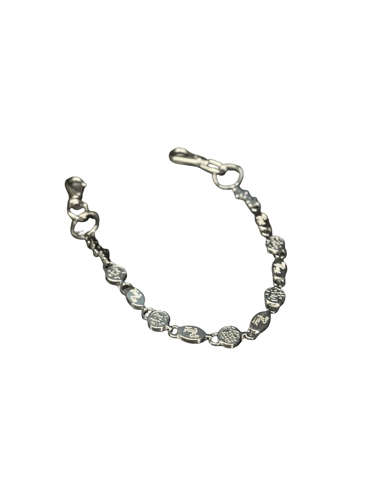 Circle Logo Wallet Chain (Silver)