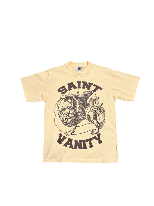 Saint Vanity Cream/Brown Logo Tee
