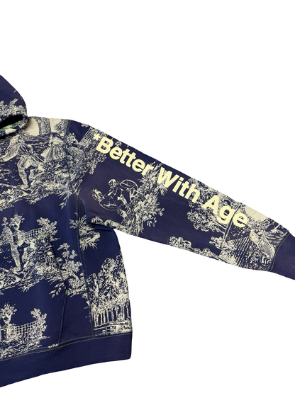 Better With Age Teresa Hoodie Navy/White