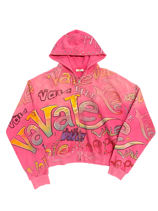 Valley Dreams Forever Crystal Hoodie Pink/Multi