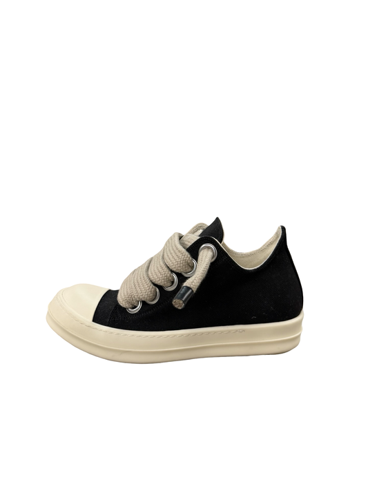 Rick Owens Jumbo Lace Low Canvas Black/Milk