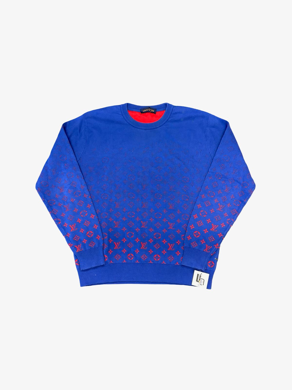 Monogram Gradient Sweater (Blue/Red) *USED*