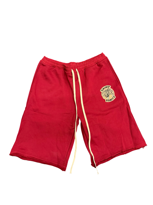 Saint Vanity Uniform Shorts Red