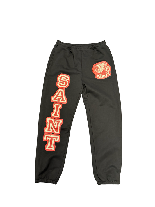 Saint Vanity Griffin Logo Joggers Black/Red/Cream