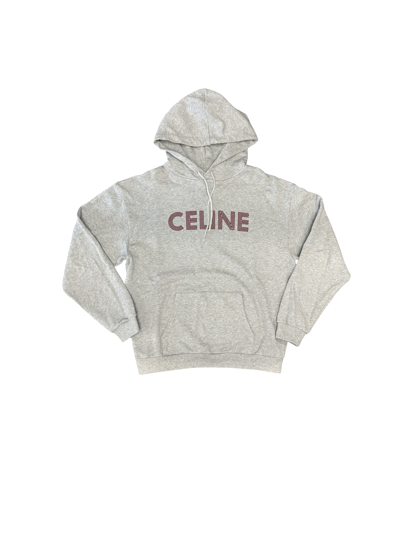 Modern Logo Hoodie (Grey/Red)