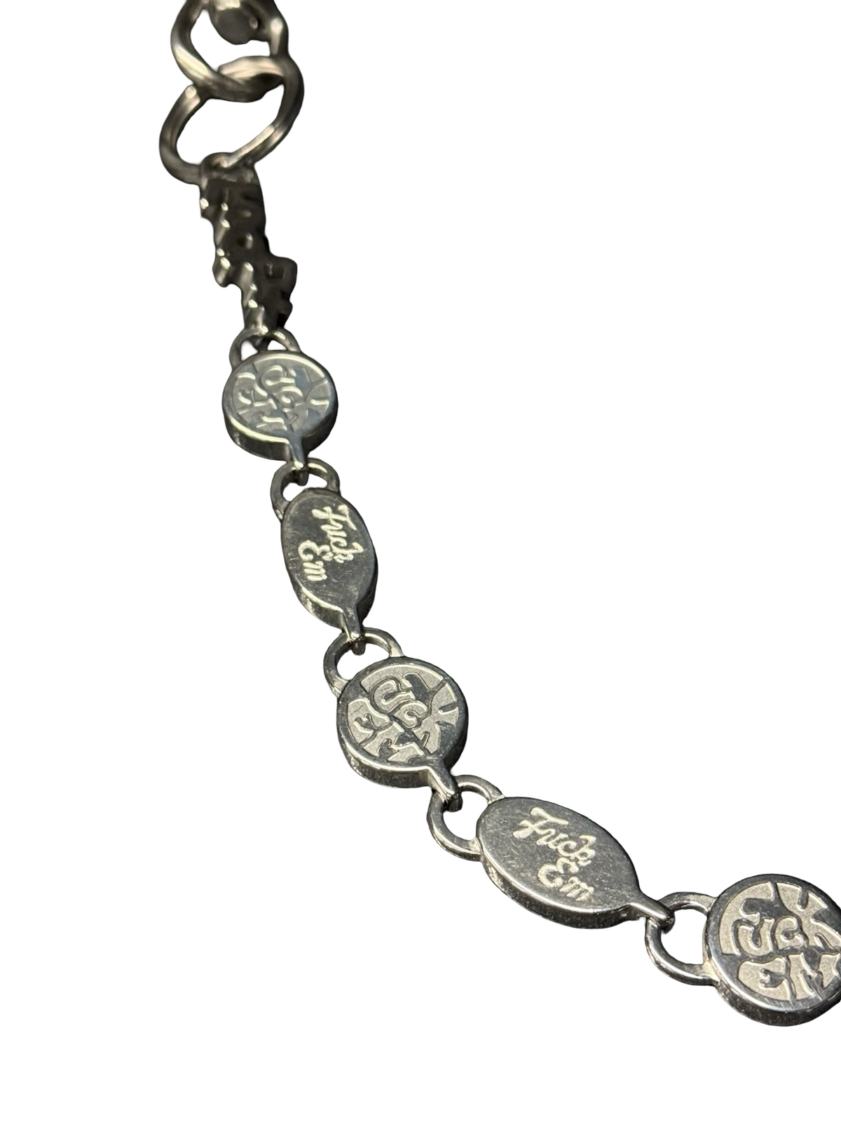 Circle Logo Wallet Chain (Silver)