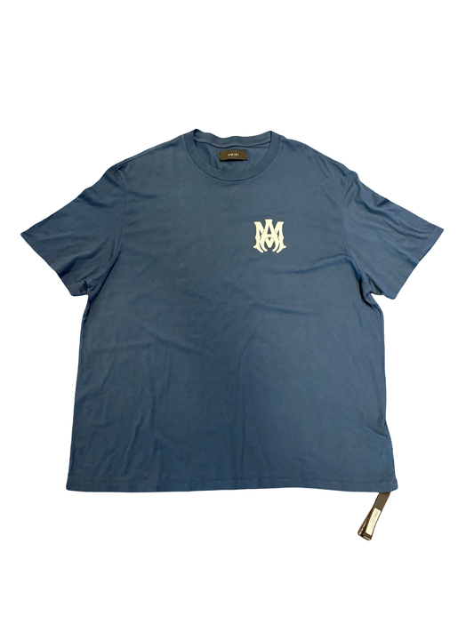 Amiri Puff Logo Tee Navy
