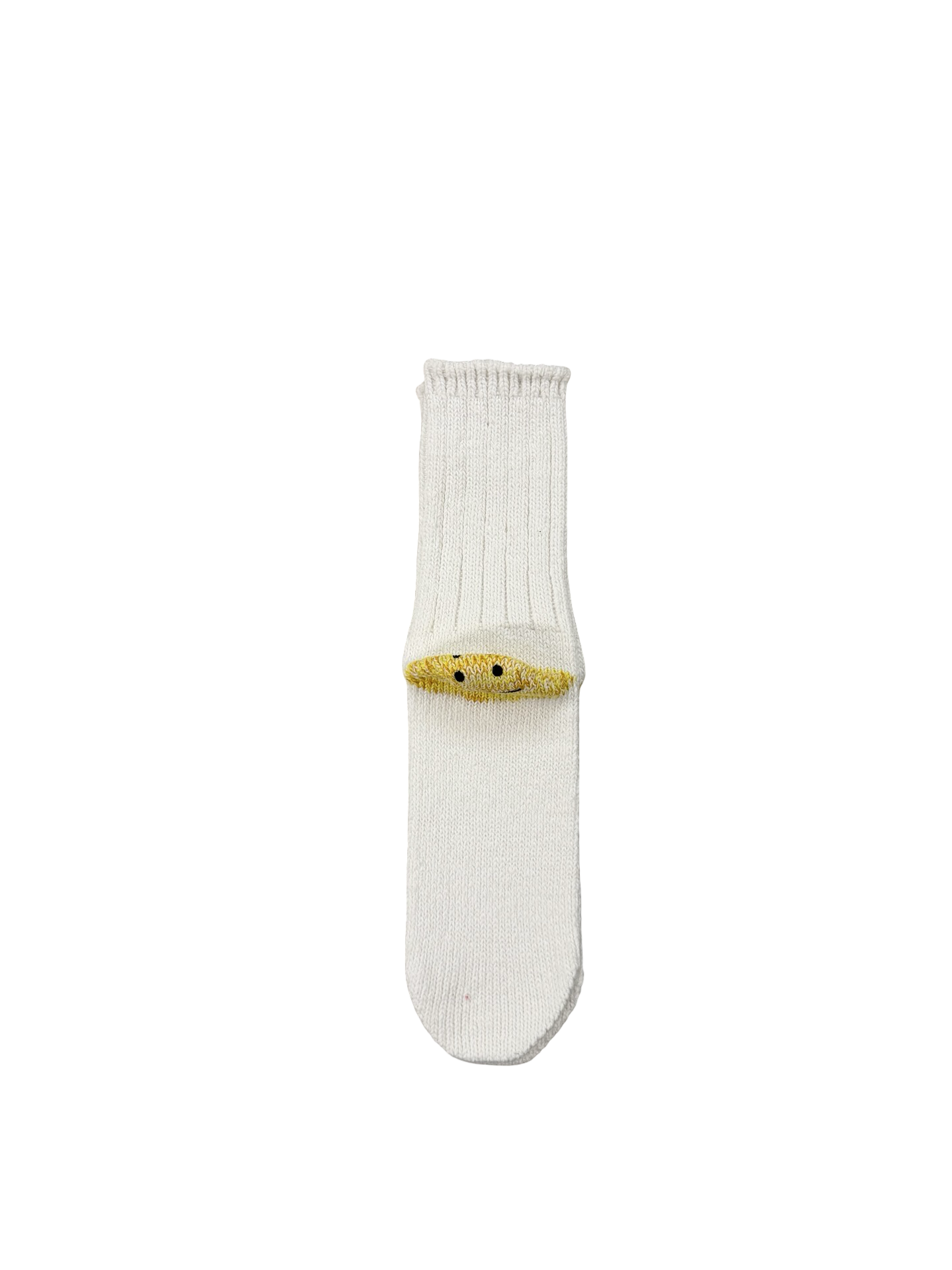 Kapital Smiley Socks Cream/Yellow