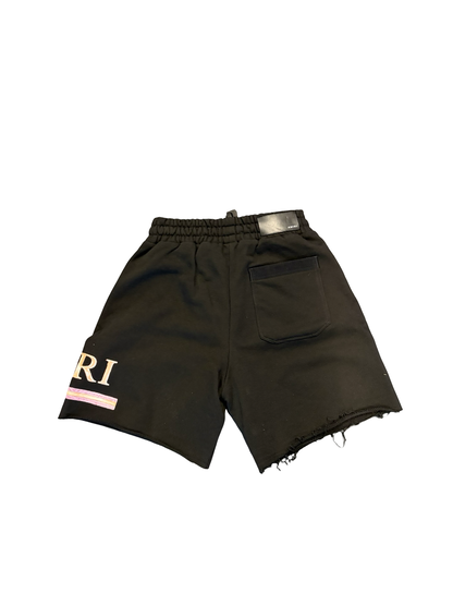 Amiri Watercolor Shorts Black/Peach
