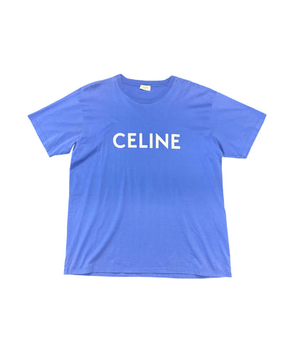 Celine Logo Tee Blue/White