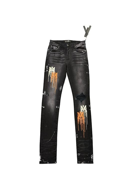Amiri MA Drip Jean Aged Black