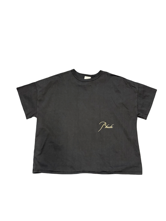 Rhude Logo Tee Black