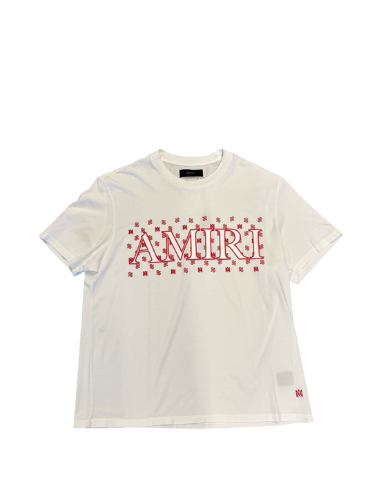 Amiri MA Paisley Tee White/Red