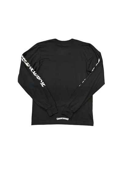 Chrome Hearts Neck Logo Long Sleeve Black/White