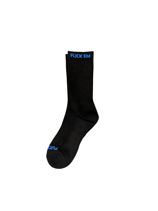 Logo Socks (Black/Blue)