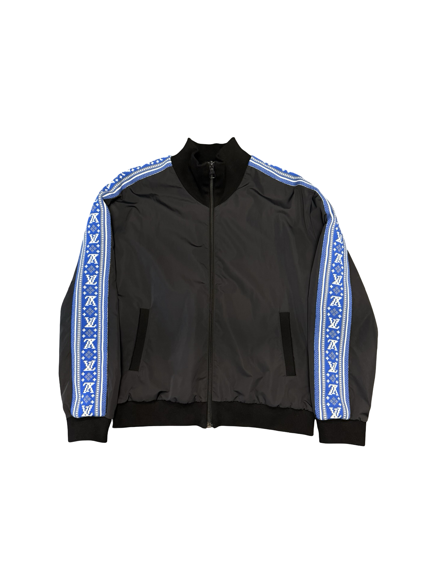 Louis Vuitton LV Logo Track Jacket Black/Blue/White