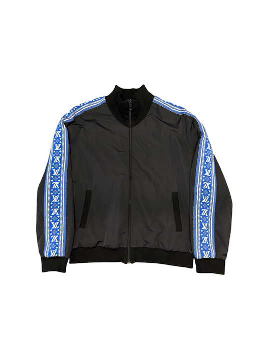 Louis Vuitton LV Logo Track Jacket Black/Blue/White