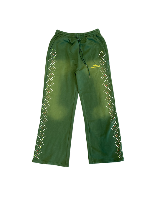 HMDD Crystal Sweatpants Green