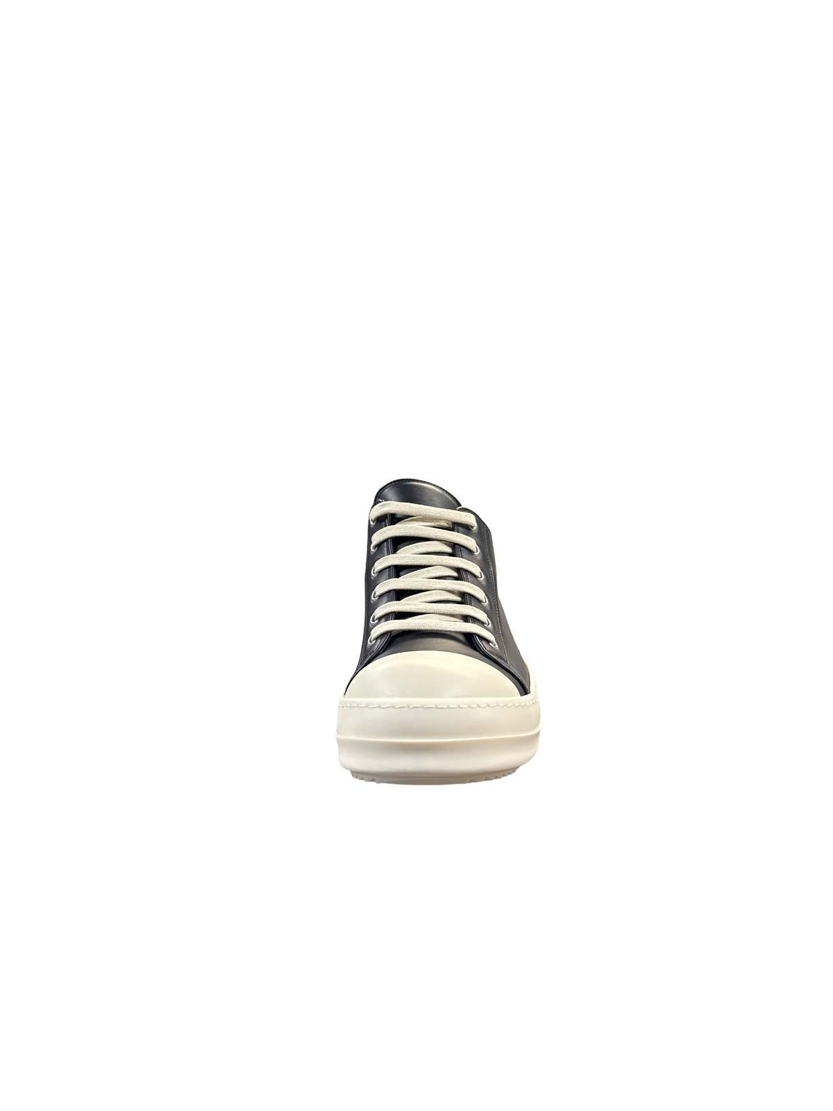Rick Owens Ramone Low Top Leather Black/Milk
