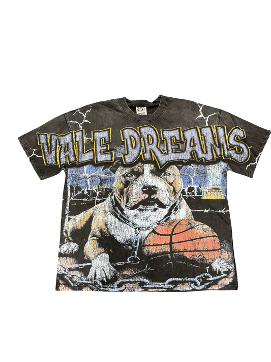 Valley Dreams Bulldog Basketball Tee Black