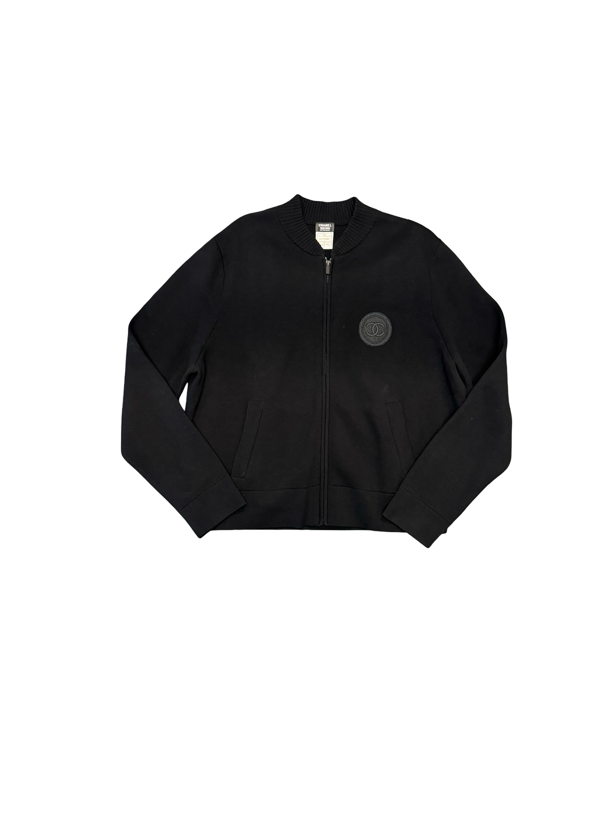 Logo Patch Cardigan (Black)