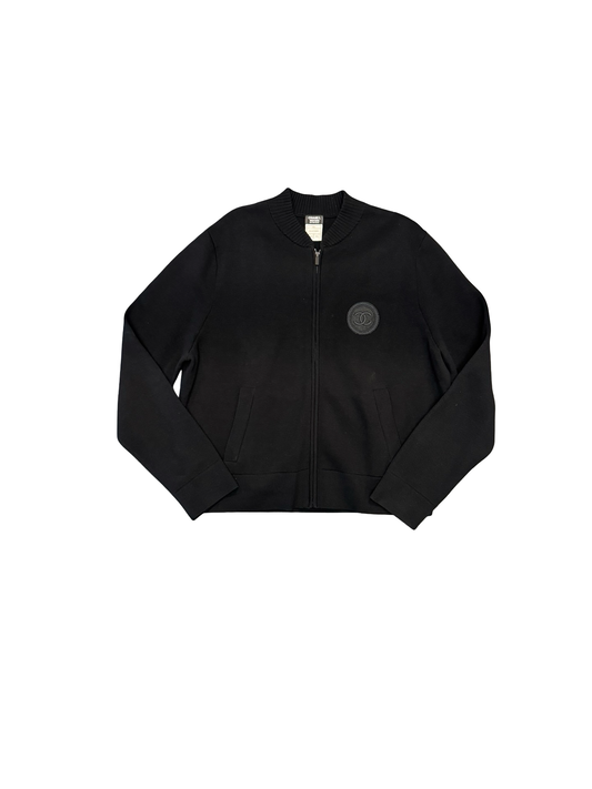 Logo Patch Cardigan (Black)