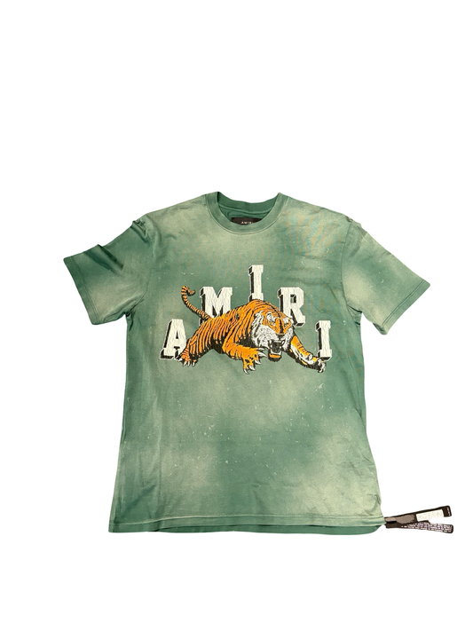 Amiri Tiger Tee Green
