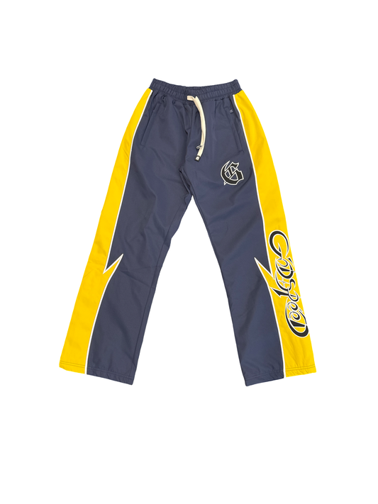 Godspeed Nylon Track Pants Blue/Yellow