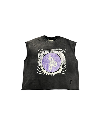Satoshi Nakamoto Cutoff Tee Black/Purple