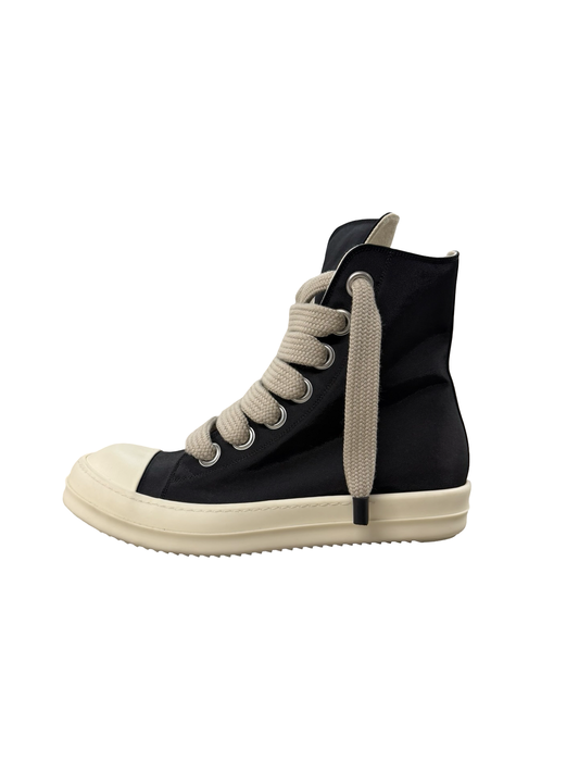 Rick Owens Jumbo Lace Hi Top Nylon Black/Milk
