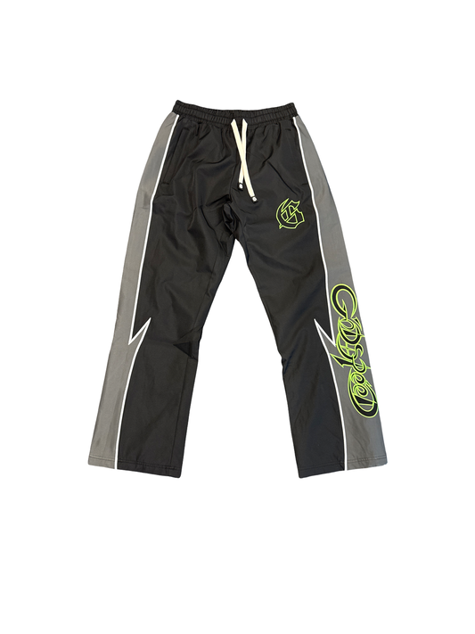 Godspeed Nylon Track Pants Black/Green
