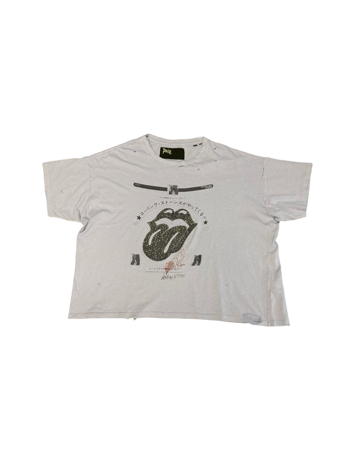 Rolling Stones Tee (Lavender/Black)