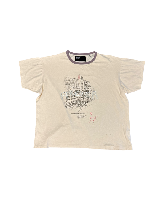 Chelsea Hotel Tee (Cream/Multi)