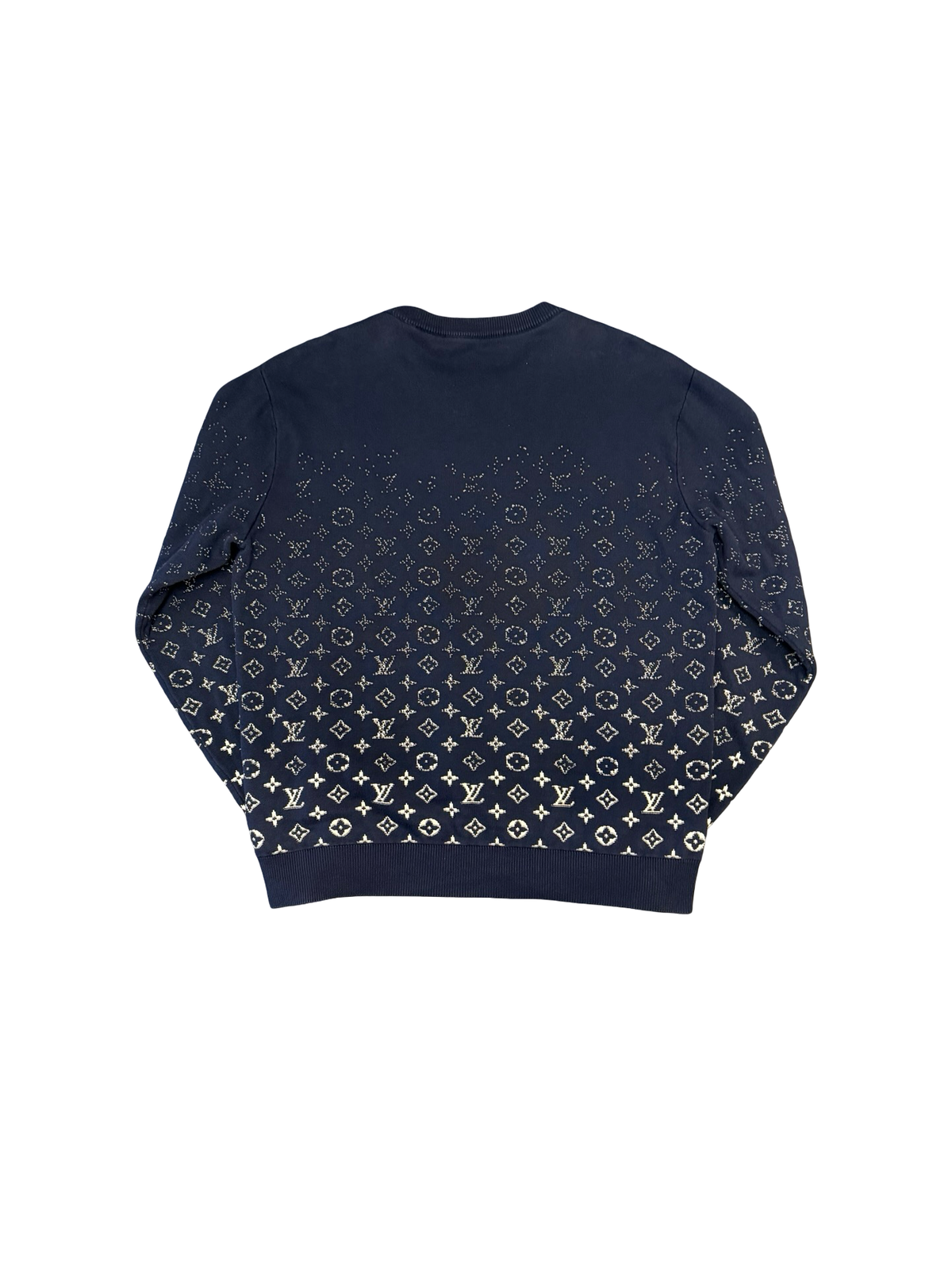 Monogram Gradient Sweater (Navy/White) *USED*
