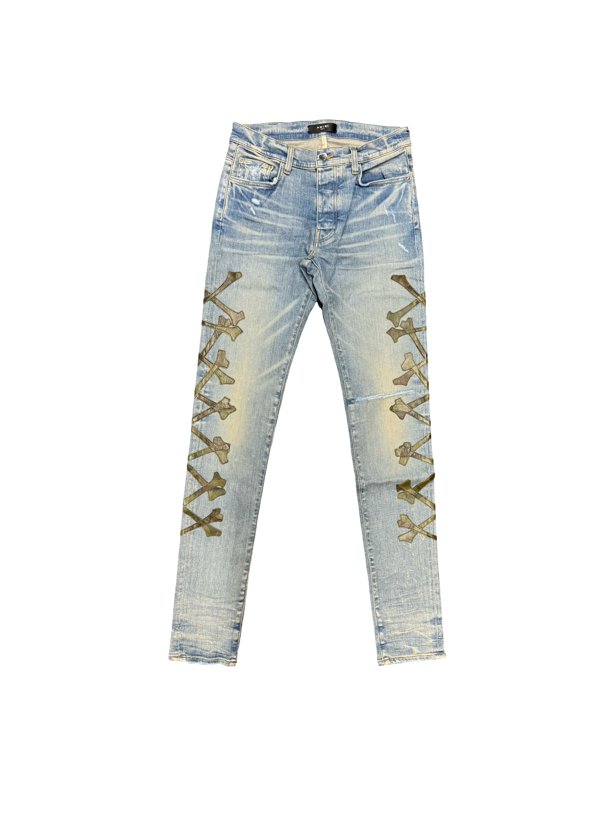 Camo Bones Patch Jean (Clay Indigo)