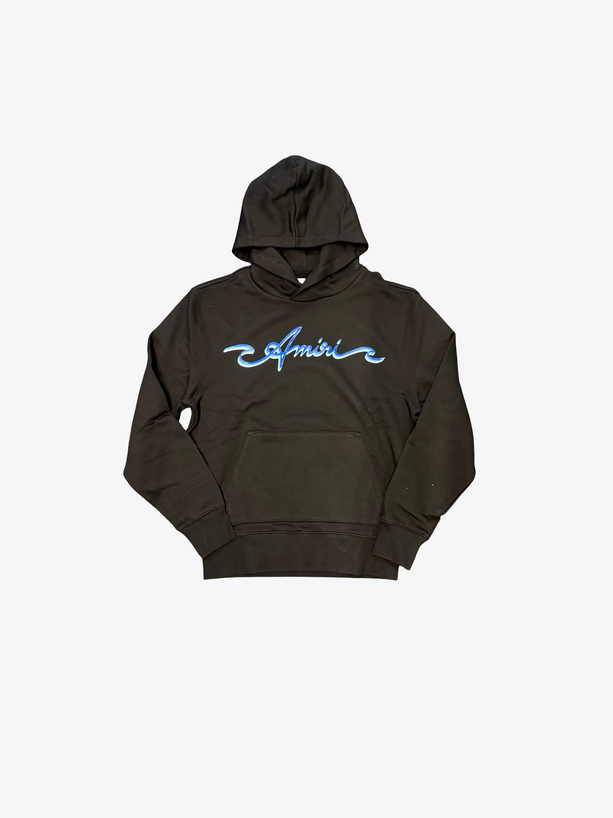 Cursive Logo Hoodie (Black/Blue)