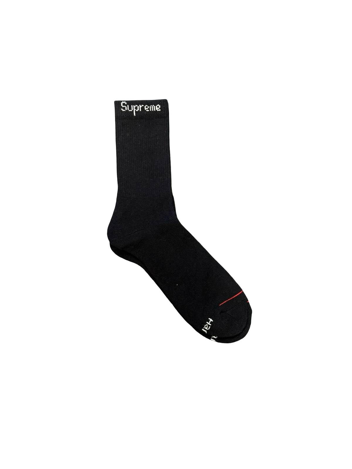 Supreme x Hanes Socks (Black/White)