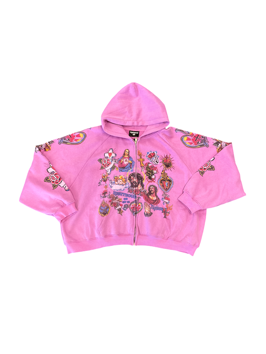 Righteous Purple Zip Hoodie