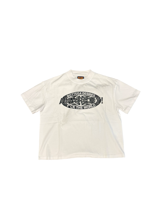 Bottega Desires "Anarchy" Tee (White/Black)
