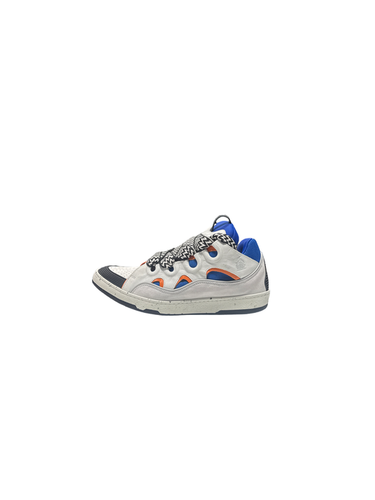 Lanvin Curb Sneaker White/Orange/Blue
