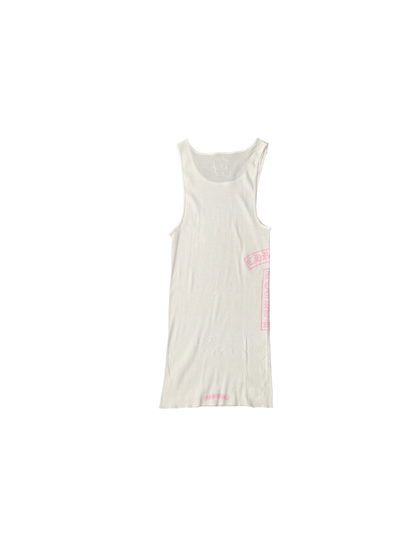T-Bar Tank Top (White/Pink)