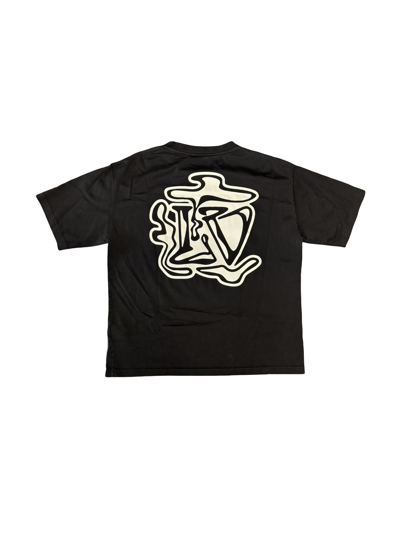 Smoke Logo Tee (Black/White)