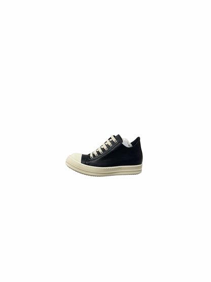 Womens Lowtop Leather Sneaker (Black/Milk)