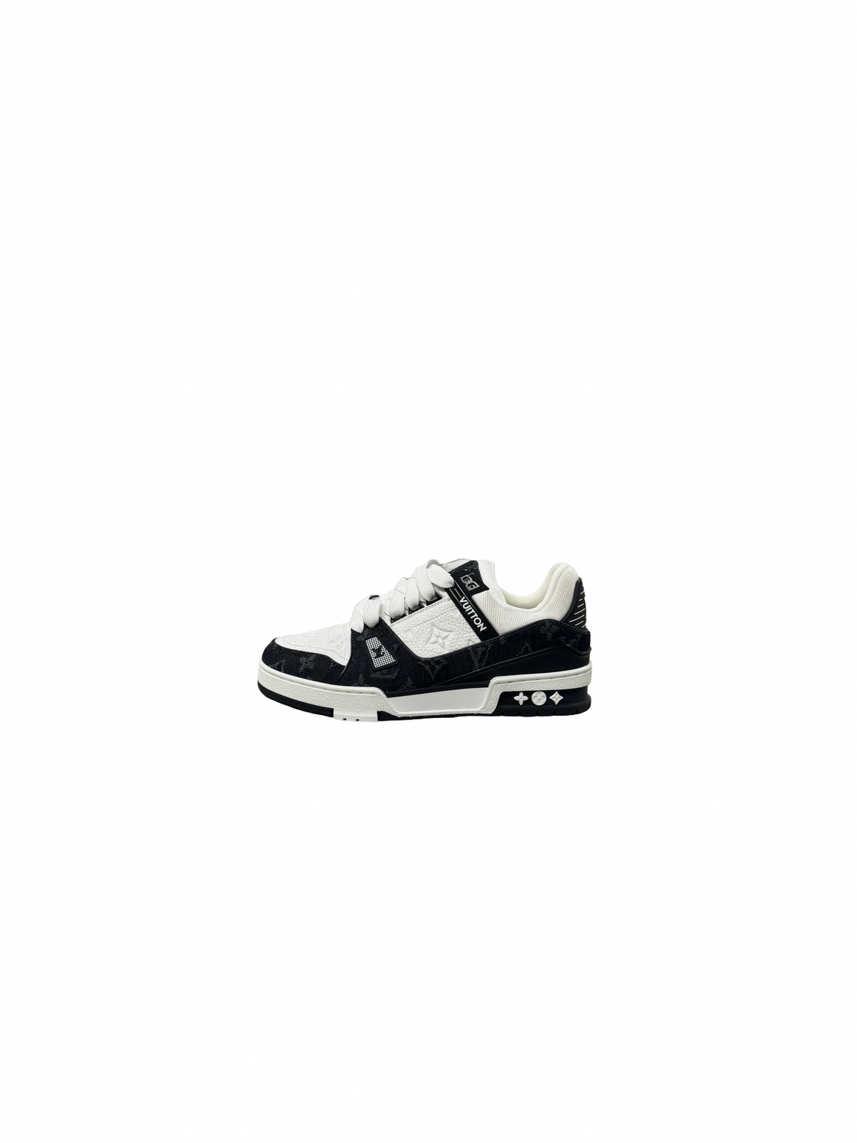 Classic Denim Trainer (White/Black)